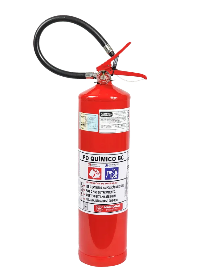 Extintor de incêndio de pó químico
